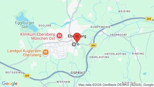 Nieruchomości komercyjne Do wynajęcia i Ebersberg - kort over placeringen