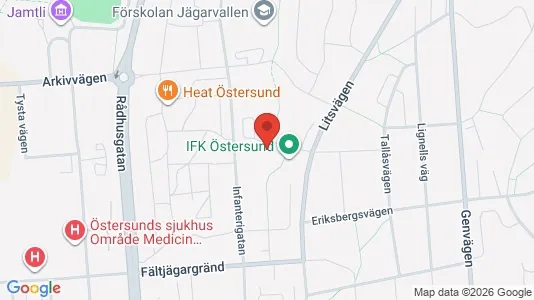 Office spaces for rent i Östersund - kort over placeringen