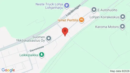 Industrial properties for rent i Lohja - kort over placeringen