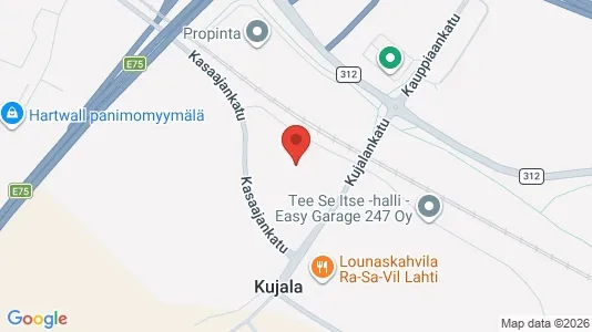 Industrial properties for rent i Lahti - kort over placeringen