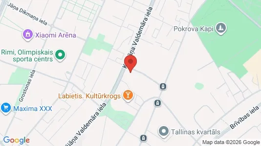 Kontorlokaler til leje i Riga Skanste - Foto fra Google Street View