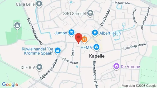 Gewerbeflächen zur Miete i Kapelle - kort over placeringen