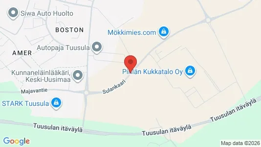 Liikekiinteistöt Vuokrattavana i Tuusula - kort over placeringen