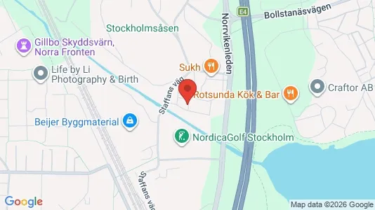 Warehouses for rent i Sollentuna - kort over placeringen