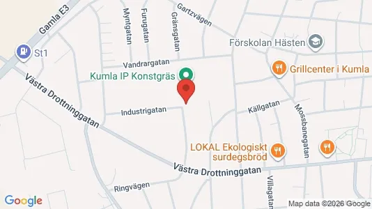 Commercial properties for rent i Kumla - kort over placeringen