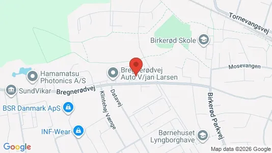 Kontorlokaler til leje i Birkerød - kort over placeringen