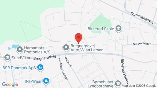 Kontorlokaler til leje i Birkerød - kort over placeringen