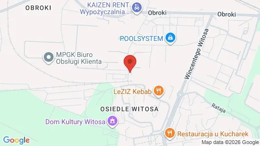 Warehouses for rent i Katowice - kort over placeringen