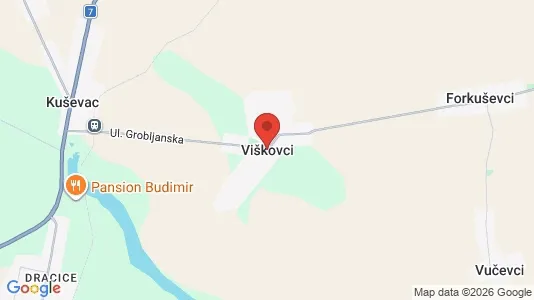 Commercial properties for rent i Viškovci - kort over placeringen