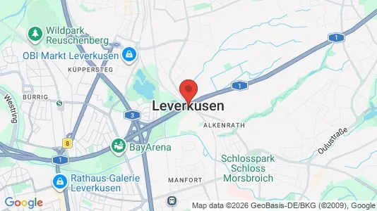 Ladenlokale zur Miete i Leverkusen – Foto von Google Street View
