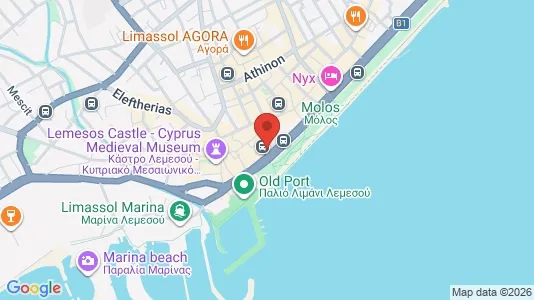 Office spaces for rent i Limassol - kort over placeringen