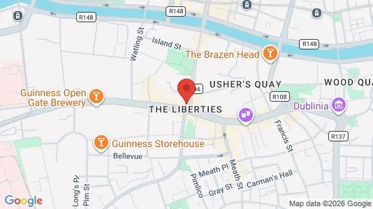 Office spaces for rent i Dublin 8 - kort over placeringen