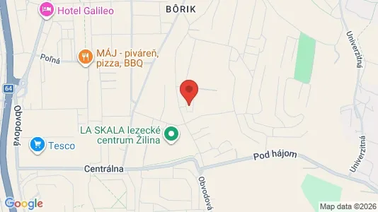 Commercial properties for rent i Žilina - kort over placeringen