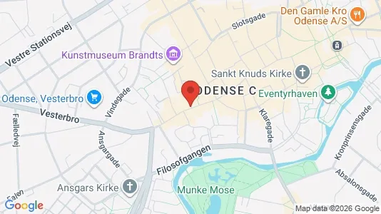 Kontorlokaler til leje i Odense C - Foto fra Google Street View