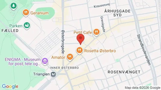 Lokale biurowe Do wynajęcia i Østerbro - kort over placeringen