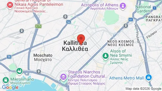 Winkels te huur i Kallithea - Foto uit Google Street View