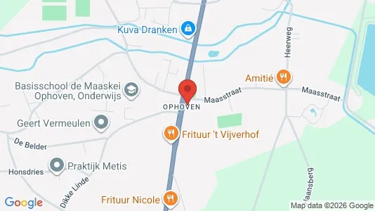 Commercial properties for rent i Kinrooi - kort over placeringen