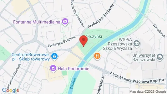 Office spaces for rent i Rzeszów - kort over placeringen