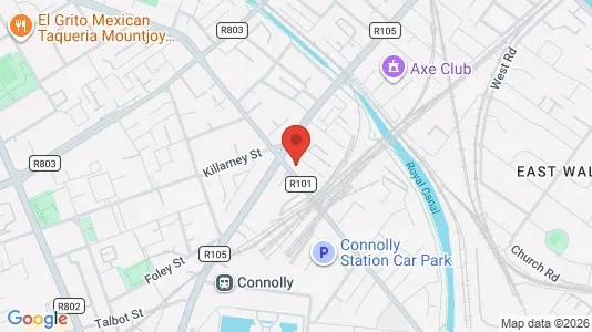 Office spaces for rent i Dublin 1 - kort over placeringen