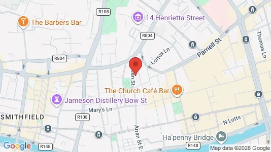 Office spaces for rent i Dublin 7 - kort over placeringen