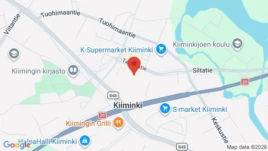 Varastot Vuokrattavana i Oulu - kort over placeringen