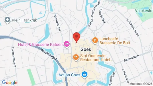 Lokaler til leje i Goes - kort over placeringen