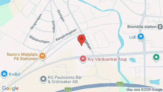 Commercial properties for rent i Bromölla - kort over placeringen