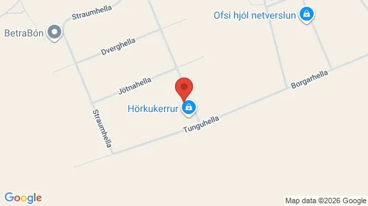 Commercial properties for rent i Hafnarfjörður - kort over placeringen