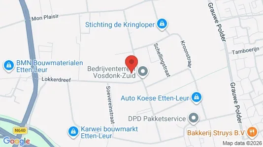 Commercial properties for rent i Etten-Leur - kort over placeringen
