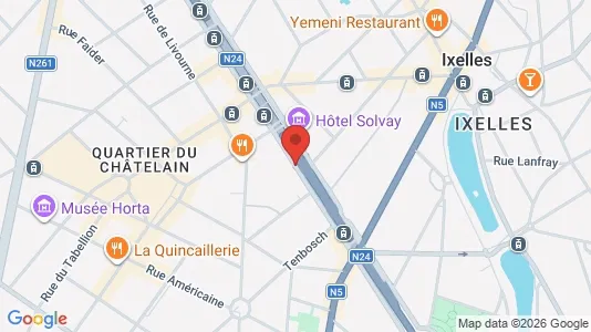 Büros zur Miete i Brüssel Elsene - kort over placeringen