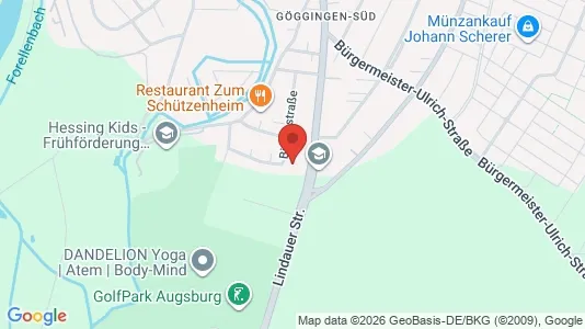 Przestrzenie coworkingowe Do wynajęcia i Augsburg - kort over placeringen