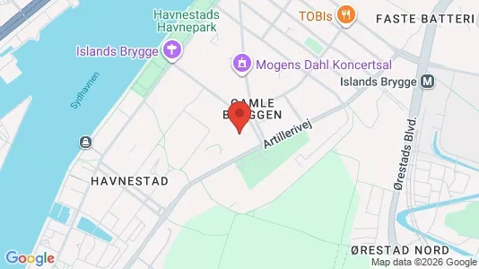 Office spaces for rent i Copenhagen S - kort over placeringen