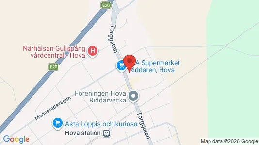 Lokaler til salg i Gullspång - kort over placeringen