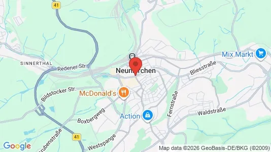 Tiendas En alquiler i Neunkirchen - kort over placeringen