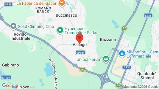 Lokale biurowe Do wynajęcia i Assago - kort over placeringen