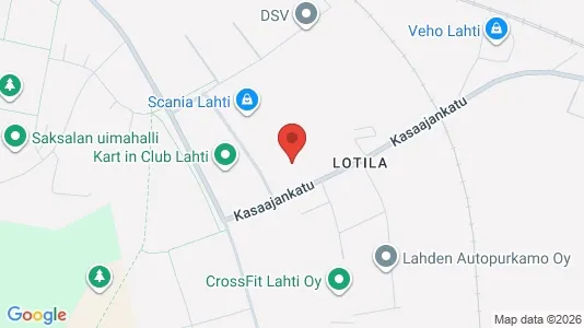 Industrial properties for rent i Lahti - kort over placeringen