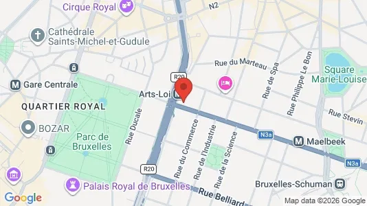 Office spaces for rent i Stad Brussel - kort over placeringen