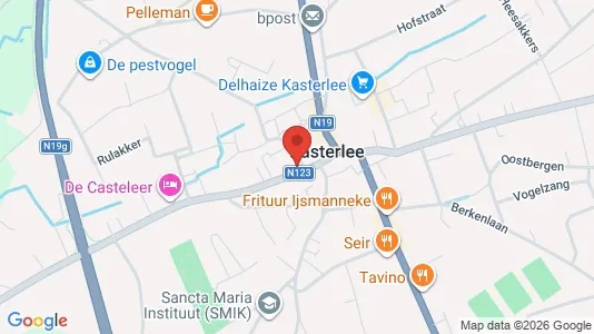 Liikekiinteistöt Vuokrattavana i Kasterlee - kort over placeringen