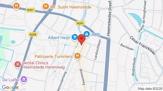 Commercial properties for rent i Heemstede - kort over placeringen