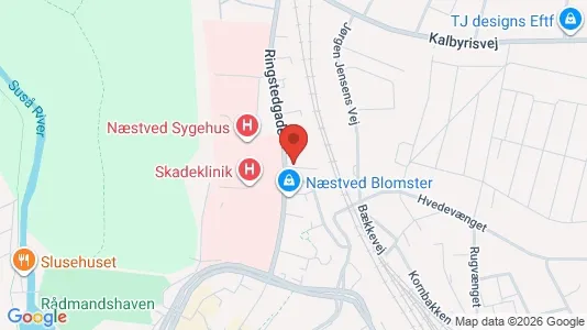 Commercial properties for sale i Næstved - kort over placeringen