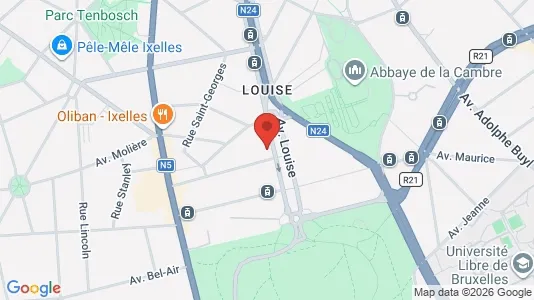 Kontorlokaler til leje i Stad Brussel - Foto fra Google Street View