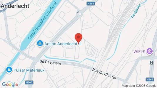 Büros zur Miete i Brüssel Anderlecht - kort over placeringen