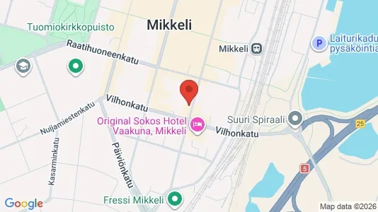 Commercial properties for rent i Mikkeli - kort over placeringen