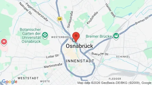 Office spaces for rent i Osnabrück - kort over placeringen