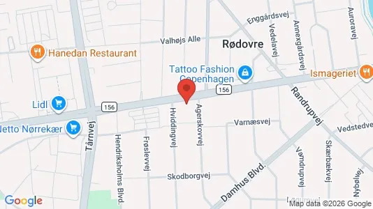 Varastot Myynnissä i Rødovre - Kuva Google Street Viewstä