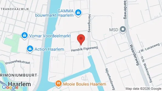 Liikekiinteistöt Vuokrattavana i Haarlem - kort over placeringen