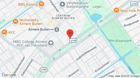 Liikekiinteistöt Myynnissä i Almere - Kuva Google Street Viewstä