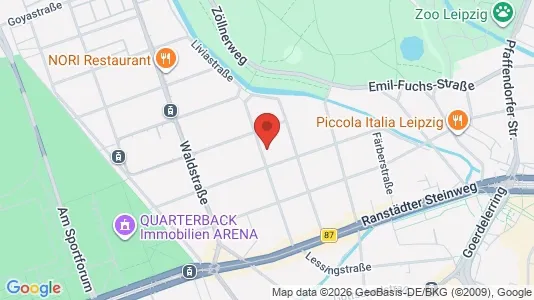 Toimistotilat Vuokrattavana i Leipzig - Kuva Google Street Viewstä