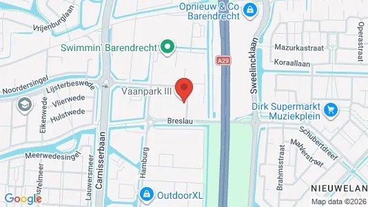 Propiedades comerciales En alquiler i Barendrecht - kort over placeringen