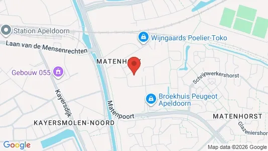 Commercial properties for rent i Apeldoorn - kort over placeringen